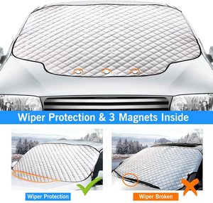 Housse de protection <span class=keywords><strong>pare</strong></span>-<span class=keywords><strong>brise</strong></span> de voiture contre la neige et le gel, avec bords magnétiques, épaisseur 4 couches - Product Image 3
