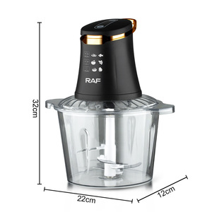 Robot culinaire électrique 800W avec bol en verre de 3L, machine multifonctionnelle pour Fufu avec système spiralé à quatre lames pour un mélange fluide - Product Image 6