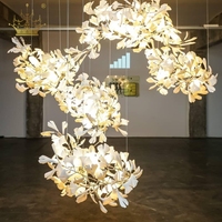 Lustre moderne à éclairage personnalisé Lampe suspendue de luxe pour la maison Lampe de lustre pour la salle à manger Hôtel