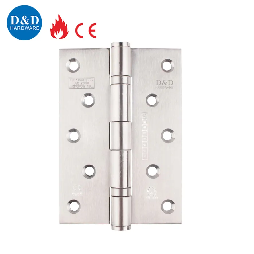 AISI 304 Bản Lề Lỗ Mộng Chống Cháy CE 5 Inch Bằng Thép Không Gỉ Bản Lề Cửa Bên Ngoài Nội Thất