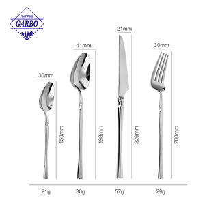 Cubertería de Acero Inoxidable para Restaurante Portugués, Cuchara, Tenedor para Bebé, Cuchillo para Carne, Juego de Cubertería de Lujo, Cubiertos Dorados y Plateados, Vajilla para Mesa - Product Image 2