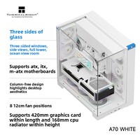 Thermalright A70WHITE ATX Full Tower Chassis Three-sided Panoramic Side Seaview Gaming Transparent Plastic Computer in Stock