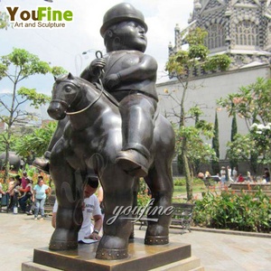 Famosa estatua de caballo de <span class=keywords><strong>Fernando</strong></span> Botero de bronce abstracto al aire libre - Product Image 6