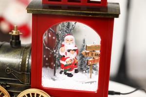 Vente en gros Ensemble de trains de Noël avec <span class=keywords><strong>neige</strong></span> légère Musique pour festivals Décorations en plastique - Product Image 2