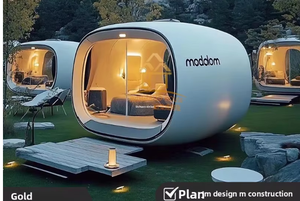 Vendita diretta della fabbrica di progettazione creativa della cabina della mela della stazione di ricezione del tè dell'ufficio Mobile integrata della fabbrica per uso dell'hotel - Product Image 6