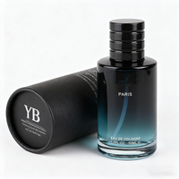 Flacons de parfum vides carrés plats polis 100 ml 50 ml 30 ml 20 ml avec boîte et bouchon à vis en verre