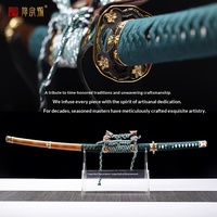 Épée de samouraï Tachi japonaise traditionnelle, style long, en acier à haute teneur en carbone, lame monobloc, pour la défense personnelle, objet de collection.