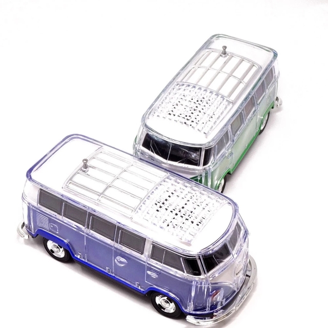 2018 Portable Bus Shaped Wireless Speaker Made in China Music Car Bass Speaker Model Blue Tooth Car Speaker
