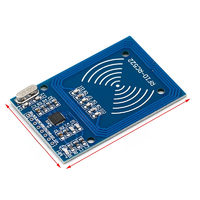 Modul Pembaca/Penulis RFID RF MFRC-522 RC522 Grosir, Kit Sensor Kartu IC dengan Antarmuka SPI 13.56MHz untuk