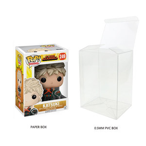 Custom funko pop protectors .5mm hard PVC boxes clear plastic box statue Transparent case packaging