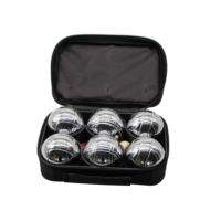 Aofit Classic Strue Silver, jeu de boules de pétanque portable en métal durable, 6 boules, style français Obut Jeu De Boules
