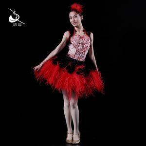 Vestidos Rojos de Baile, Falda Tutú de Moda, Ropa de Actuación OEM/ODM, Ropa de Escenario y Danza, Falda de Escenario 17AX1001 - Product Image 2