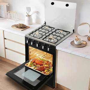 Factory Wholesale Freestanding Electric Convection Gas <b>Stove</b> 4 Burners with Oven Stainless Steel Kitchen Appliance - Product Image 3