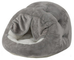 Lit rond <span class=keywords><strong>pour</strong></span> chat en fausse fourrure douce avec rebord surélevé, nid apaisant <span class=keywords><strong>pour</strong></span> chatons et chats <span class=keywords><strong>adultes</strong></span>, amovible, lavable, confortable et chaud <span class=keywords><strong>pour</strong></span> dormir - Product Image 4