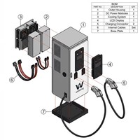 Wattzing-480kw Nouveau chargeur DC pour véhicules électriques certifié CE OCPP1.6J Garantie de 2 ans Portable CCS2 Chademo pour la fabrication