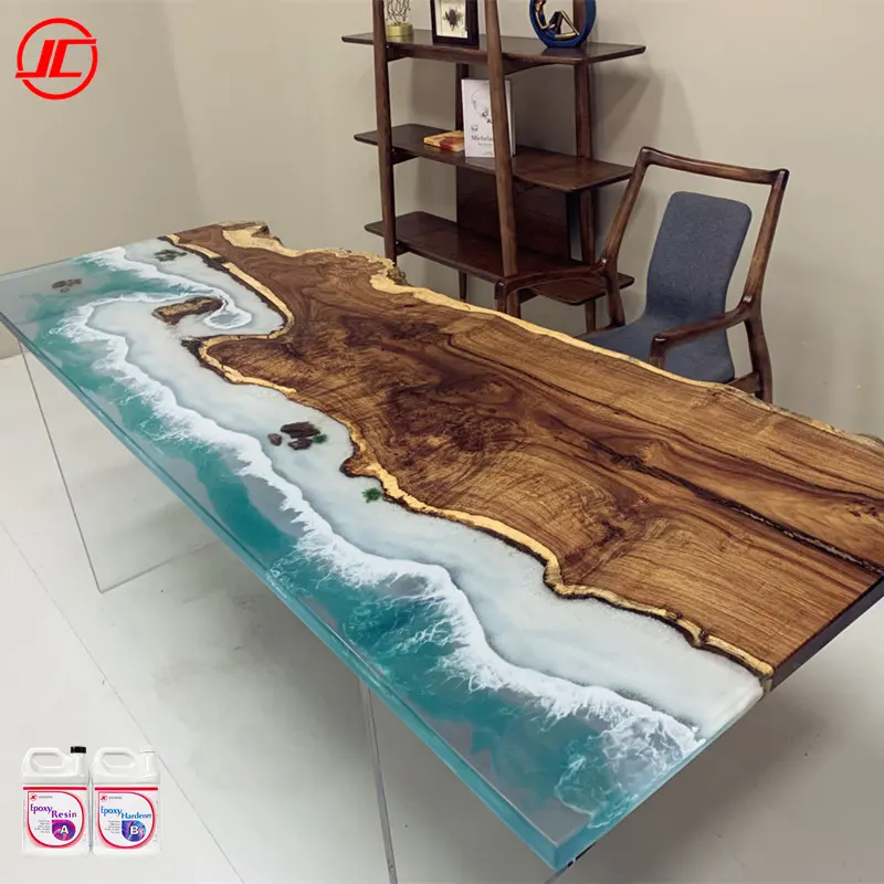 石/スプレーコーティングを施した木製プレート/テーブル用の透明エポキシ樹脂