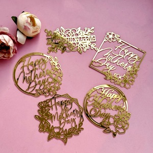 Décoration de gâteau en acrylique « Miel et Douceur » pour la fête des mères, décoration latérale de gâteau « Joyeuse fête des mères » - Product Image 4