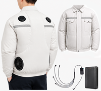 Gilet de refroidissement ventilé, combinaison climatisée en tissu non tissé haute intensité, polyester haute ténacité pour activités de plein air