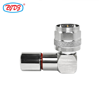 50Ohm N MALE 90 Degrees for LMR300 5D-FB RG6 Cable RF Connectors in Stock