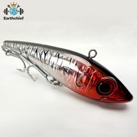 Vente en gros Leurre de pêche VIB coulant 130mm 70g pour gros poissons, thon, voilier, GT, avec hameçon triple VMC, pour la pêche à la traîne, leurre de pêche dur