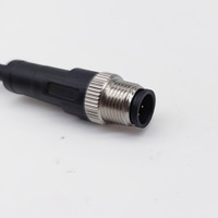 Connecteur M12 étanche IP67, câble femelle 7 broches 24AWG PUR, pigtail capteur mâle pour automatisation extérieure, OEM personnalisé
