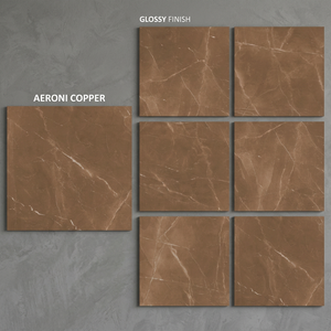 Alaska Europa Glossy Marble Look Vitrified Porcelain <b>Floor</b> Tiles Premium Design 32x32 Inch - Product Image 3