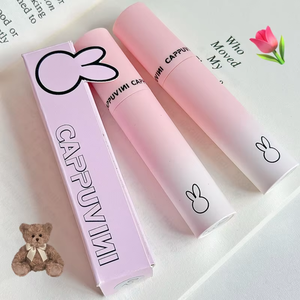 Cappuvini CP190 Pink Macaron, Barra de Labios Líquida Mate de Terciopelo de Algodón, Iluminadora, No Reseca, Certificada por Guangdong - Product Image 1