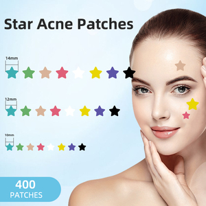Parches Hidrocoloides para el Acné <span class=keywords><strong>Starface</strong></span>, Fabricación de Parches Curativos para el Acné con Forma de Estrella para Uso Nocturno, Parches Adhesivos para el Acné, Parches para Espinillas en Forma de Estrella - Product Image 2