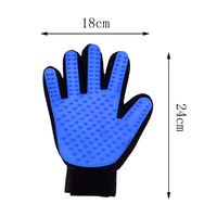 Gants de toilettage pour animaux de compagnie pour chiens et chats-Imperméable et écologique pour salle de bain, poils longs et courts en silicone et polyester.