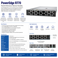 Serveur Rack 2U PowerEdge R770 avec Double Processeur Intel Xeon 6, DDR5, NVMe, pour Virtualisation, Bases de Données, IA et Centres de Données d'Entreprise