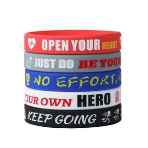 Personalized Event <b>Silicone</b> <b>Rubber</b> Bracelets Wristbands Adjustable Wristbands - Product Image 6