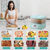 Wallepac 200W Power Commerciële Elektrische Voedsel Dehydrator 200W Power Kleine Mini Fruit En Groente Droger Voor Vis Aardappel