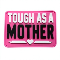 Patch PVC Karet 3D Embossed Bentuk Segitiga Alfabet Personal, Bentuk Bunga, Koleksi untuk Penggemar Game, untuk Tas Ransel & Topi