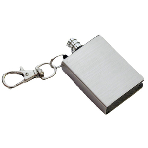 Venta caliente accesorios para fumar Venta directa Tipo cuadrado fósforo de acero inoxidable millones de veces coincide con encendedor de fuego - Product Image 5