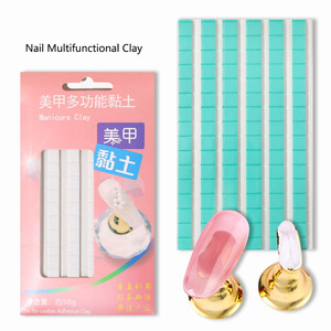 Plaque de support multifonctionnelle en argile pour ongles, pour la fixation de couleurs et la présentation de bijoux, décoration DIY 5D pour nail art, pratique, 18.5x10.5cm - Product Image 1