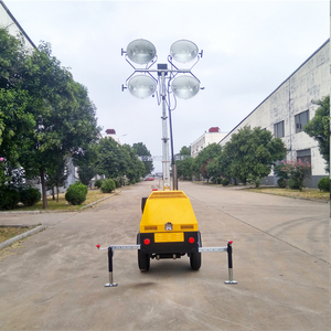 Torre de Iluminación Tipo Remolque para Exteriores de 7M 9M con Luces de Haluro Metálico Regulares - Product Image 2