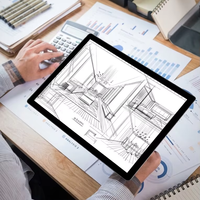 Tablette lumineuse LED portable à intensité variable en continu avec fixation magnétique pour papier, idéale pour le dessin et le bureau