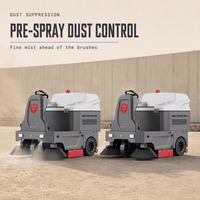 Balayeuse électrique autoportée CleanHorse M3 nouvelle génération pour l'hiver, batterie 48V/80AH, largeur de balayage 1400 mm, pour gravats routiers, débris de parking