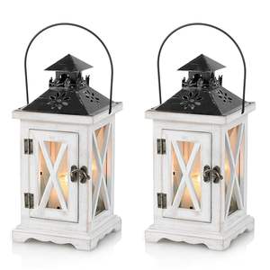 โคมไฟไม้ทำด้วยมือที่สง่างามการออกแบบที่แข็งแกร่งและทนทานสำหรับบ้านสวนโต๊ะแสดงเทียนสำหรับกิจกรรมพิเศษ - Product Image 1