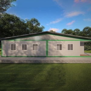 DXH <span class=keywords><strong>Prix</strong></span> usine Fournisseur chinois Conteneur préfabriqué mobile à toit en pente pour hôpital, centre médical, clinique, chambre et salon - Product Image 4