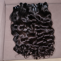 Extensions de cheveux naturels indiens bouclés, ondulés, double trame, qualité Body Wave, provenant d'un seul donneur