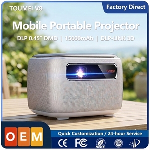 Handheld Portable <b>Projector</b> Supplier 15600mAh Long Endurance 600ANSI 3D Movable Device for Business Travel Office Presentation V - Product Image 2