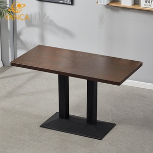 Uso comercial Mármol Restaurante Mesa de café Cuadrado Mármol <span class=keywords><strong>italiano</strong></span> Superior Base de metal Mesa de comedor para restaurante - Product Image 3