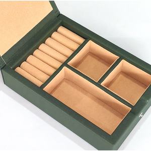 กล่องใส่เครื่องประดับพกพาขนาดเล็ก กล่องเครื่องประดับหนัง PU กล่องเก็บเครื่องประดับหนังแท้ - Product Image 2