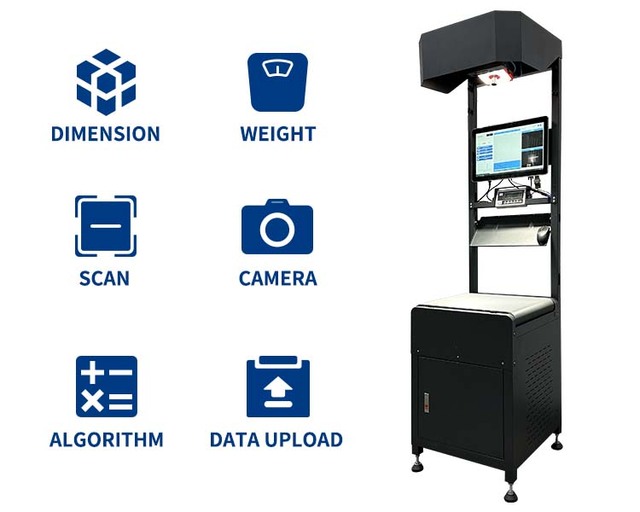 Dws Static Dimensioning Weighing Scale Scanning System for Parcel Barcode Volume Scanning Dimension Scanner With Software