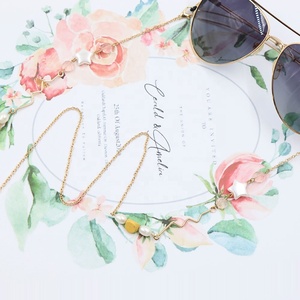 UNIQ <span class=keywords><strong>AM003</strong></span> Mode Anti-Perdue Face Masquage Porte-Chaîne Collier Bracelet Décoratif Laisse De Mode Chaîne De Lunettes - Product Image 1