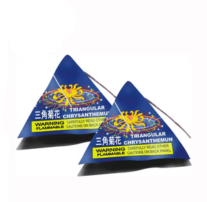 0946 Hermosos Fuegos Artificiales Triangulares, Venta Directa de Fábrica, <span class=keywords><strong>Baratos</strong></span>, de Colores, Tipo Crisantemo - Product Image 2