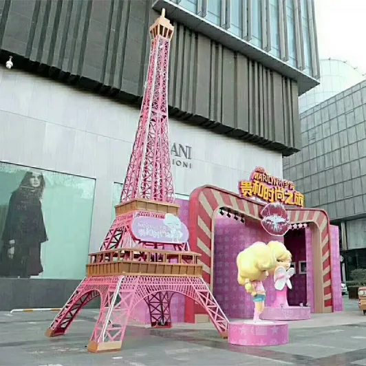 Escultura de torre de eifel para decoración de jardín, artesanía de metal sin fin, torre de eiffel, Francia