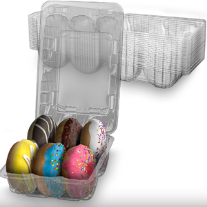 <span class=keywords><strong>2</strong></span> 6 עוגיות חבילת סופגניות מיכל פלסטיק ברור מיכל סופגנייה - Product Image 4