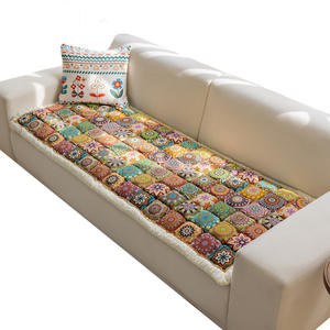 High-End New Bohemian Print 100% Baumwolle Umwelt freundliches Hundes ofa kissen Ganzjahres-rutsch feste Universal-Sitzkissen-Haustier matte - Product Image 5